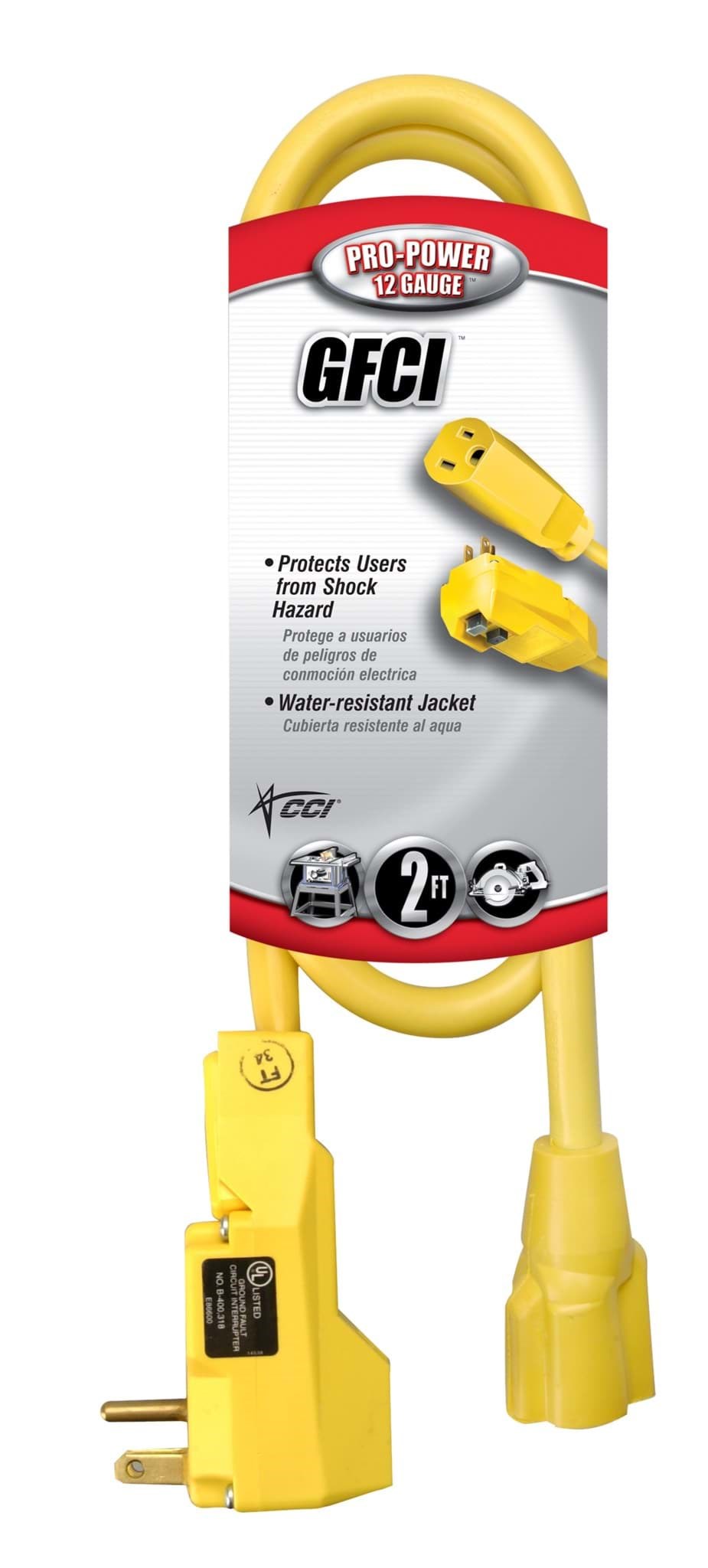 Picture of Extension Cord 12/3 Gauge w/ GFCI – 2’