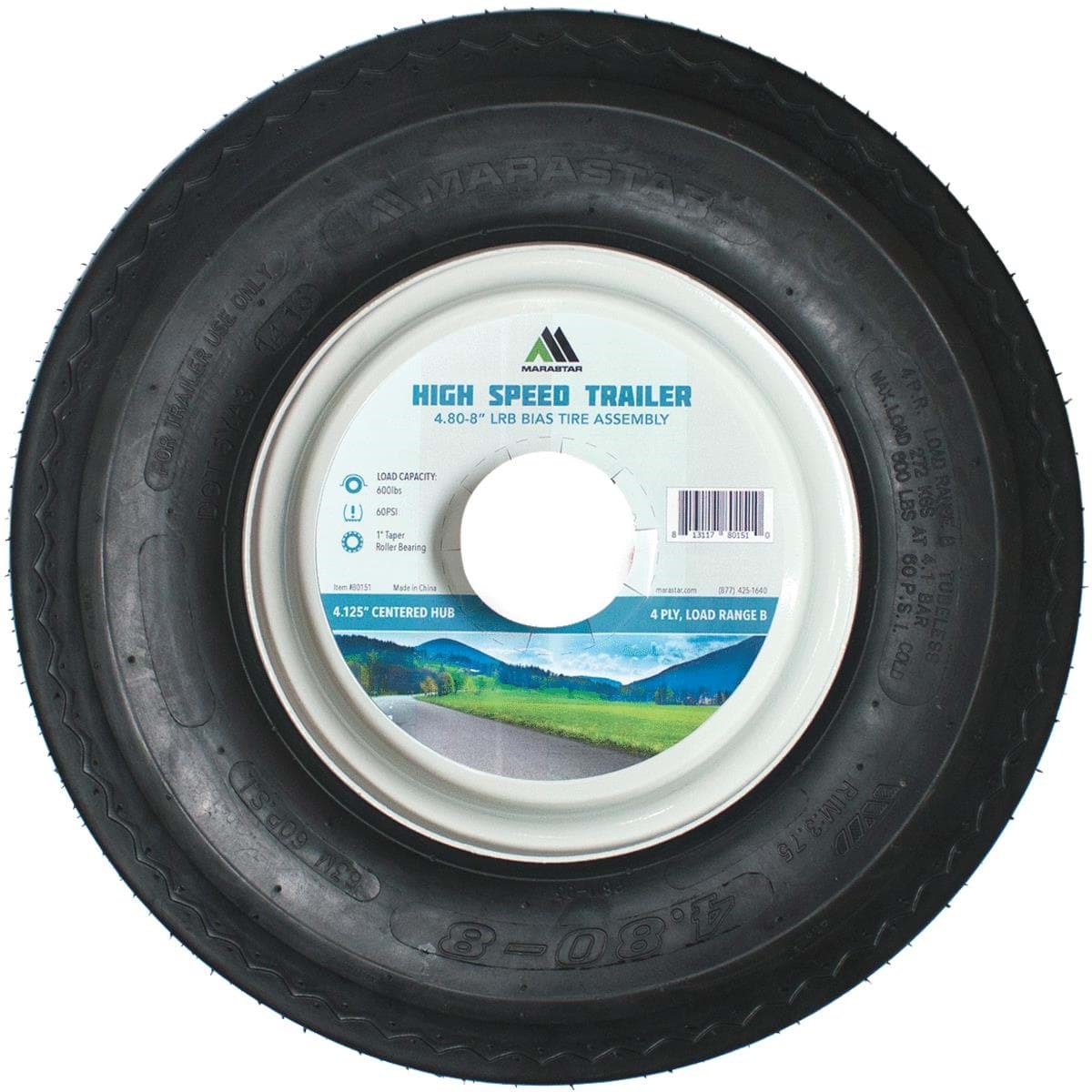 Picture of Marastar Trailer Tire and Wheel