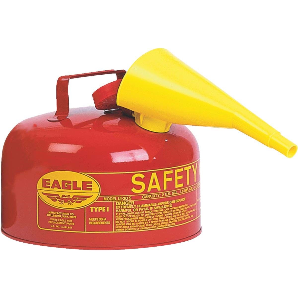 Picture of Eagle Type I Safety Fuel Can - 2 Gal