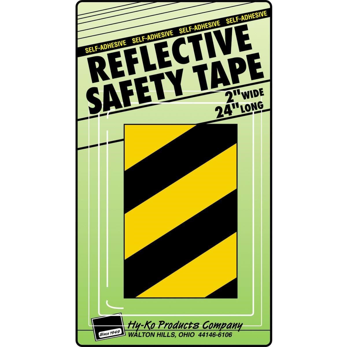 Picture of Reflective Safety Tape -Yellow/Black Stripe