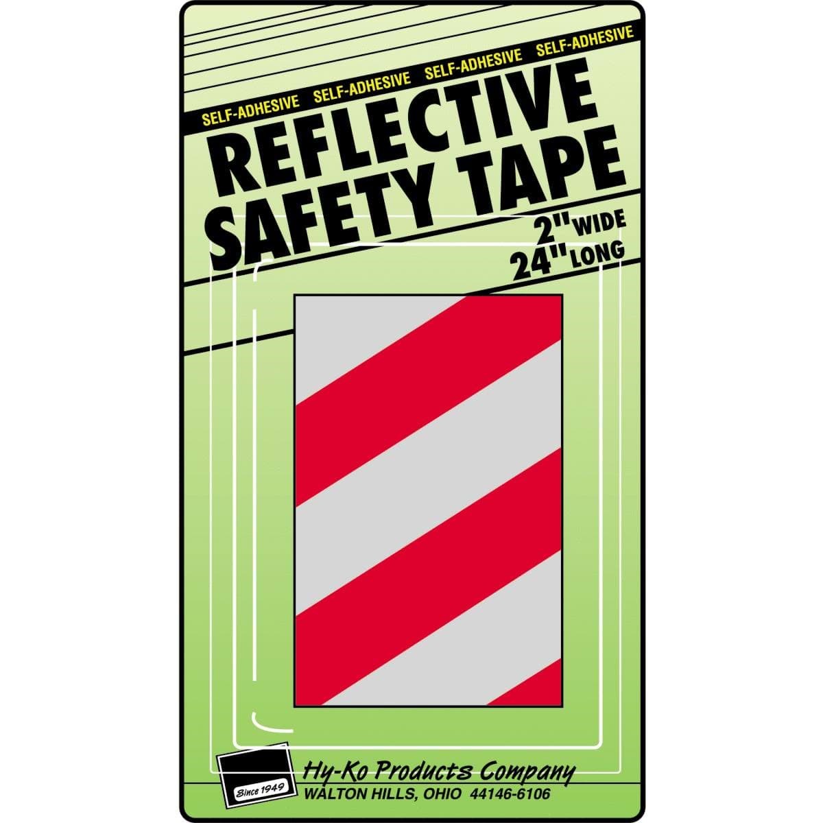 Picture of Reflective Safety Tape -Red/Silver Stripe