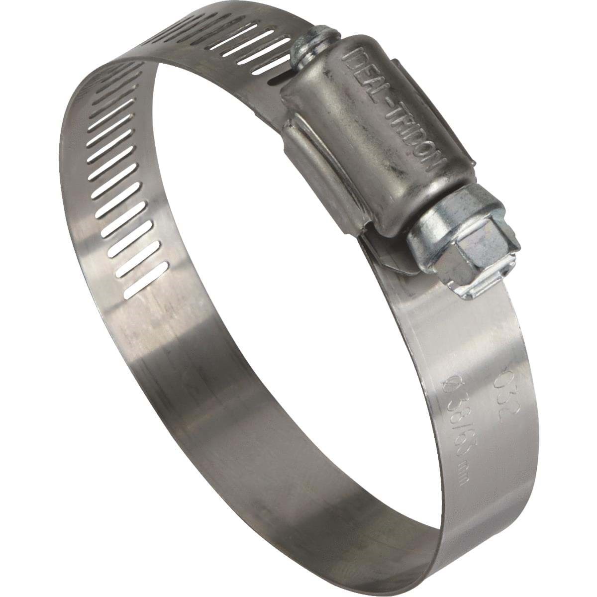 Picture of Ideal 57 Stainless Steel Hose Clamp With Zinc-Plated Screw - 1-1/2"-2-1/2"
