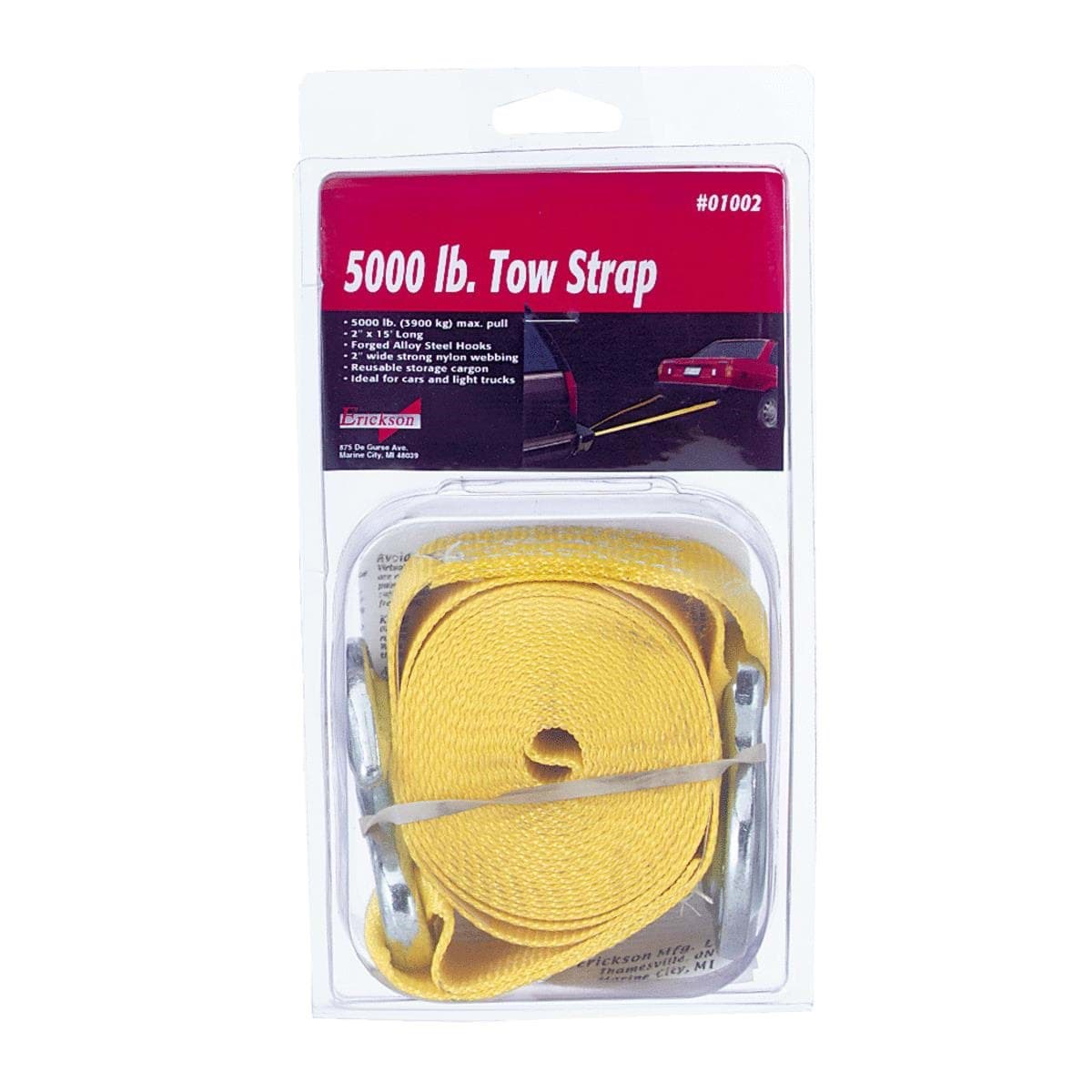 Picture of Erickson Tow Strap with Hooks - 2"x15'