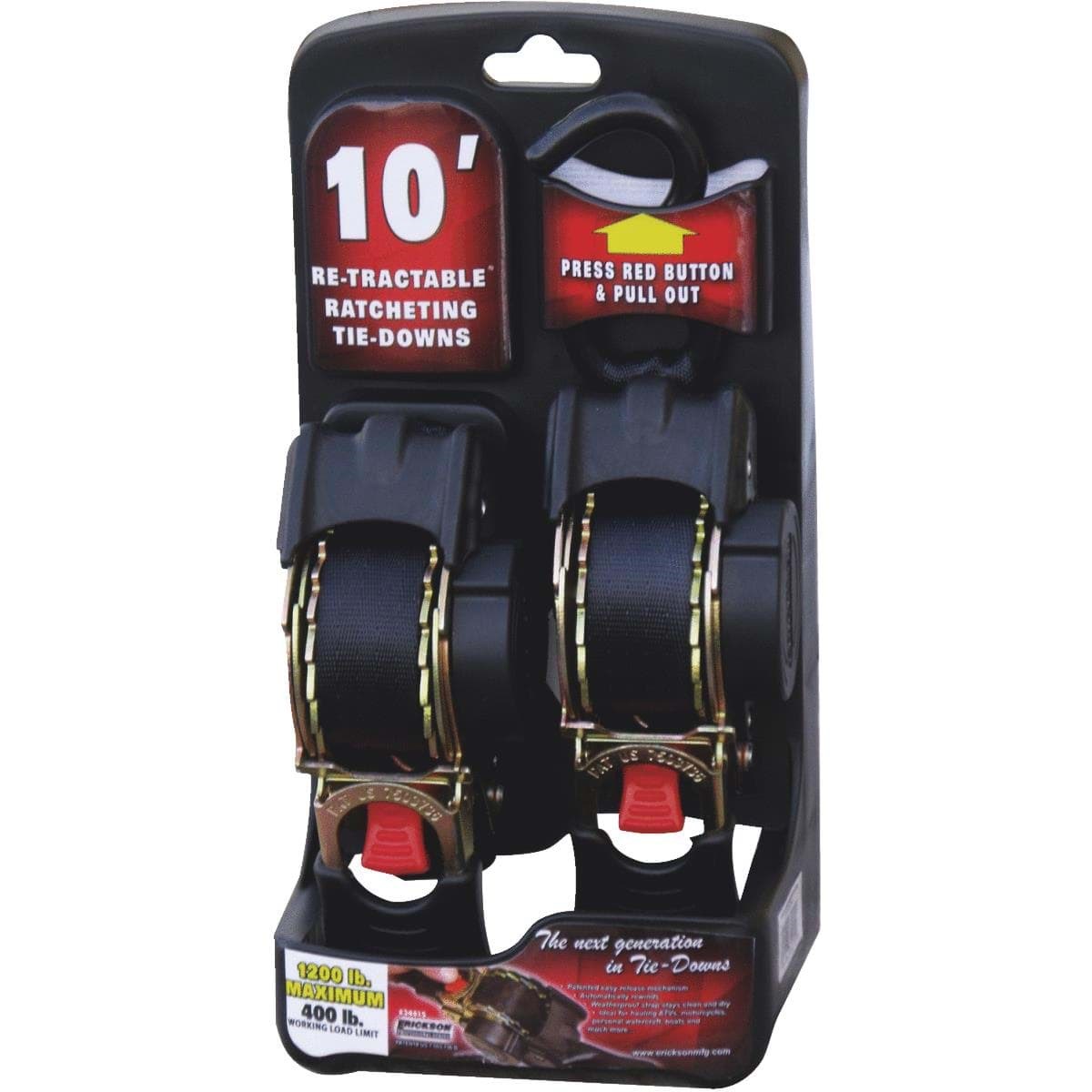 Picture of Erickson Retractable Ratchet Strap - 1"x10'
