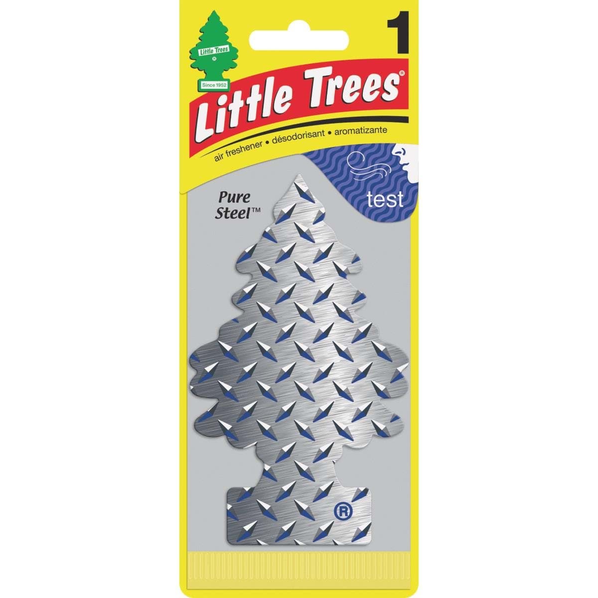 Picture of Little Trees Car Air Freshener - Pure Steel (Masculine Fragrance)