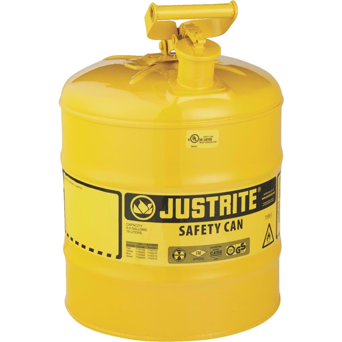 Picture of Justrite Type I Safety Fuel Can