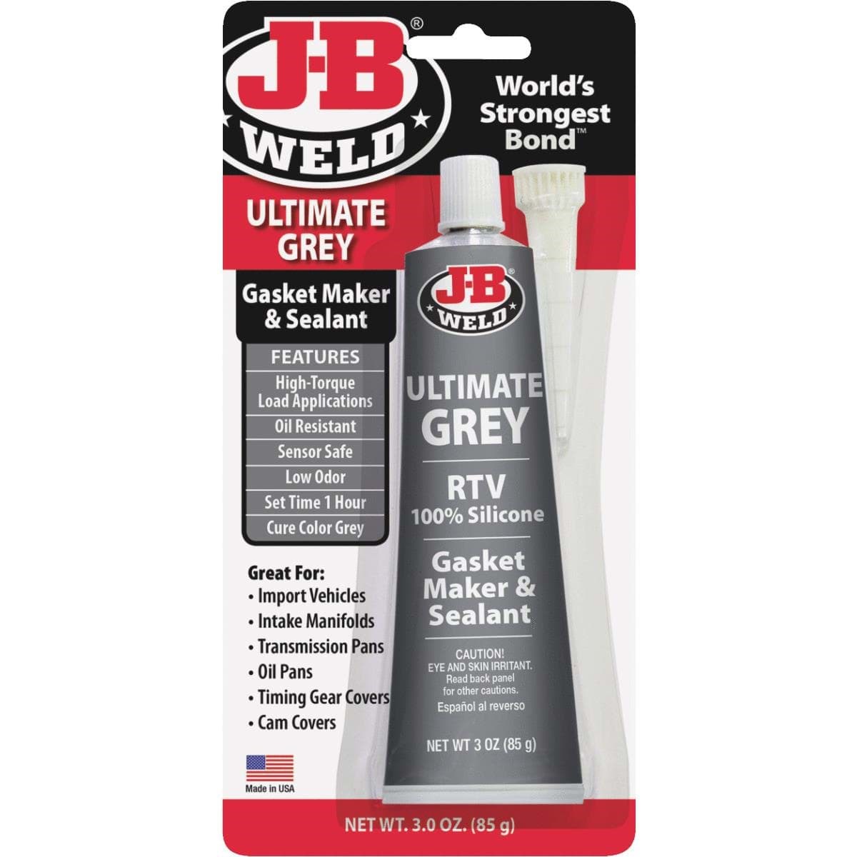 Picture of J-B Weld Ultimate Grey RTV Silicone Gasket & Sealant