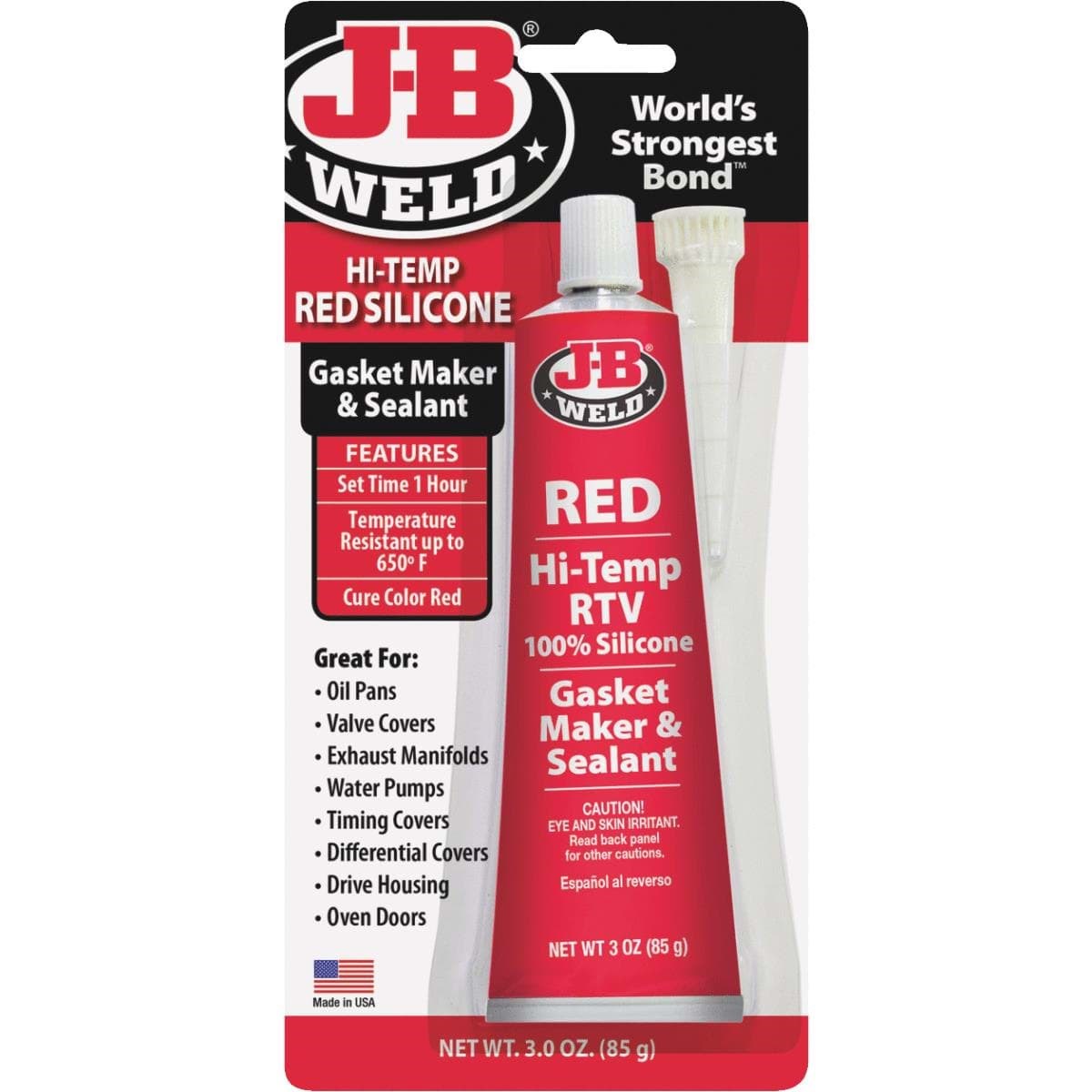 Picture of J-B Weld Red Hi-Temp RTV Silicone Gasket & Sealant