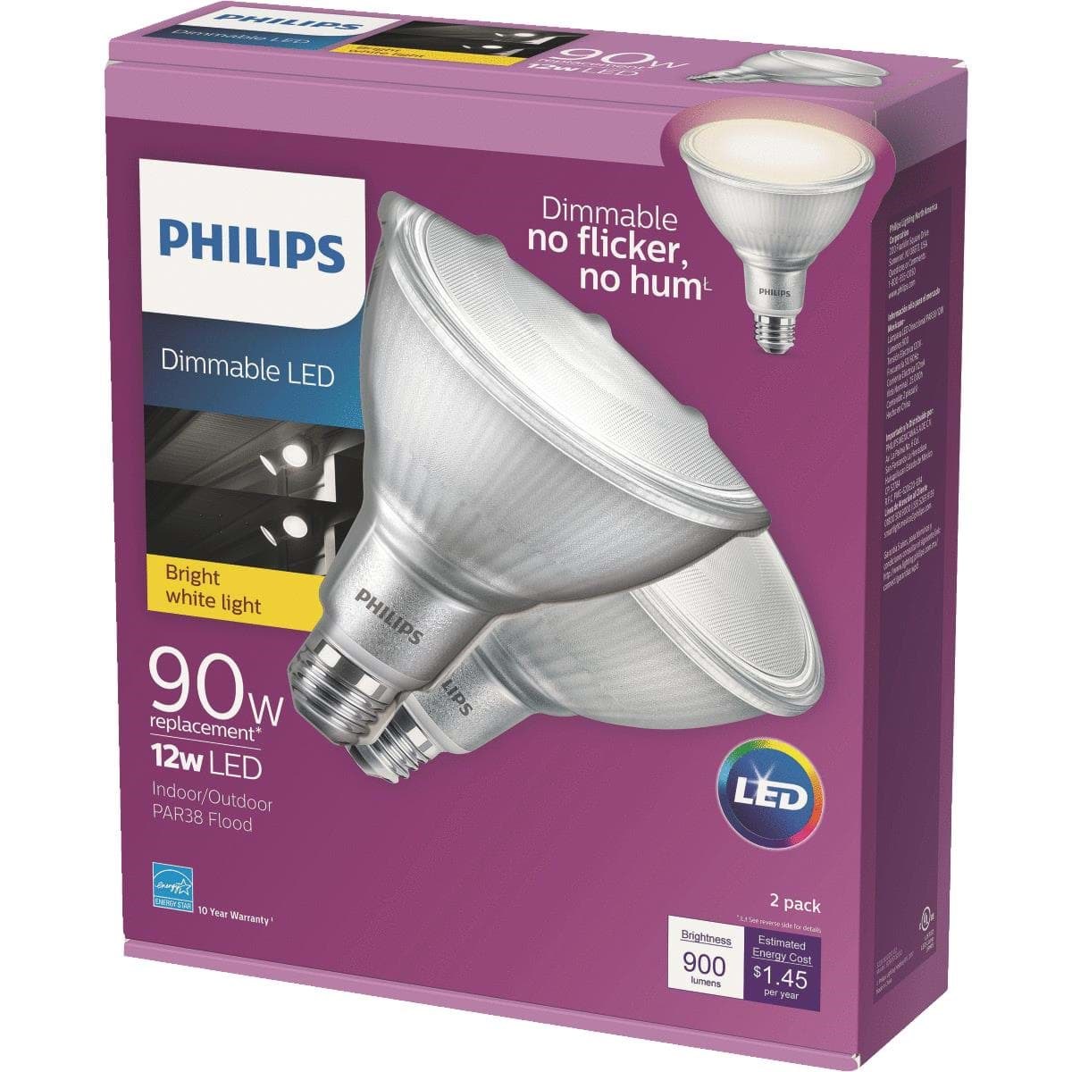 Picture of Philips PAR38 Medium Dimmable LED Floodlight Light Bulb