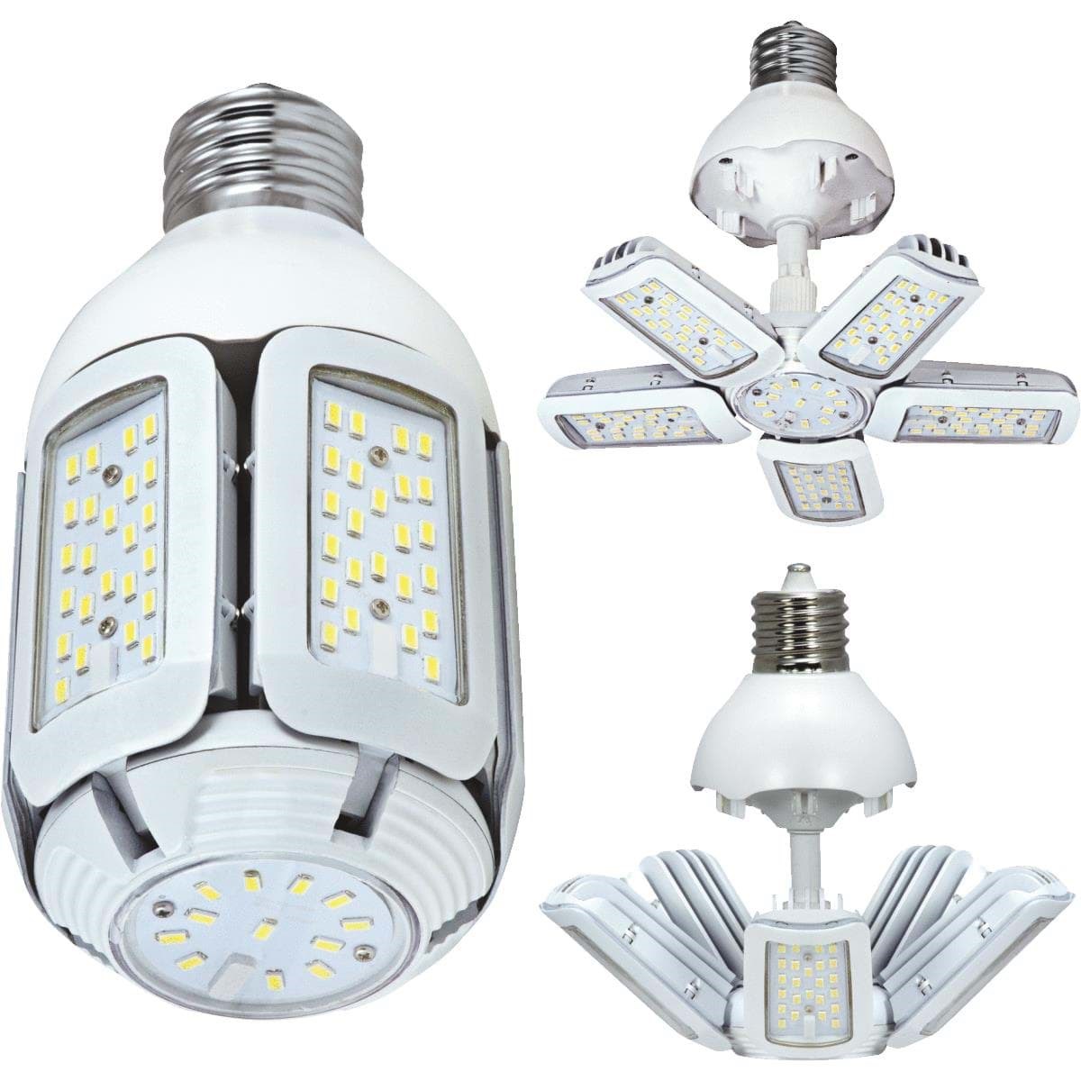 Picture of Satco Hi-Pro Corn Cob Mogul Base Adjustable Beam LED High-Intensity Light Bulb