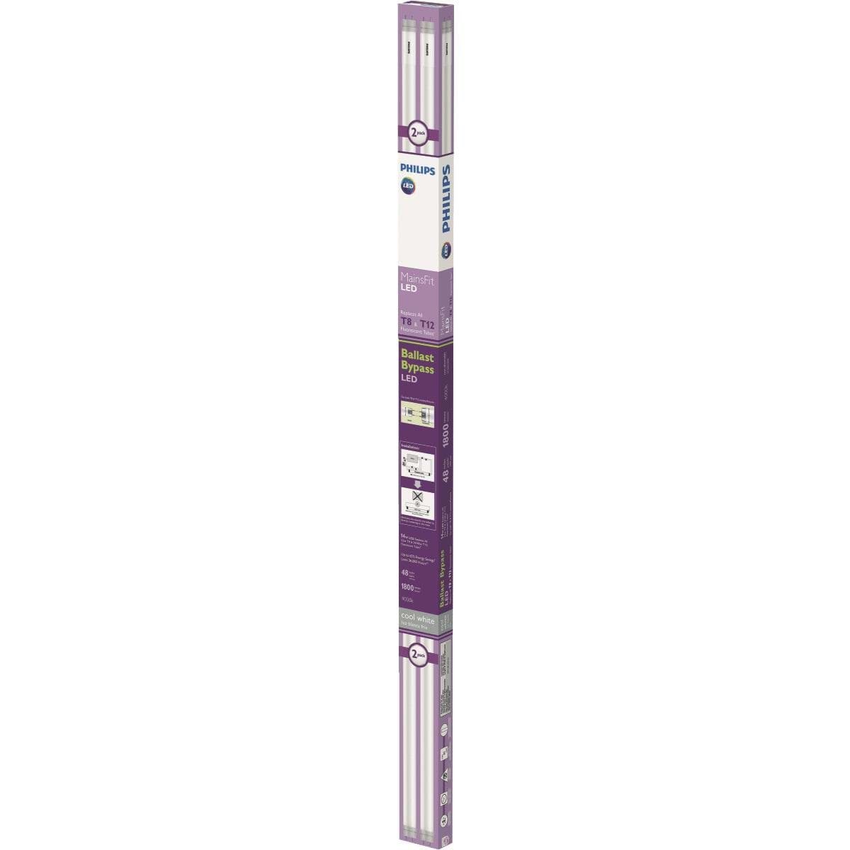 Picture of Philips Ballast Bypass T8 Bi-Pin LED Tube Light Bulb