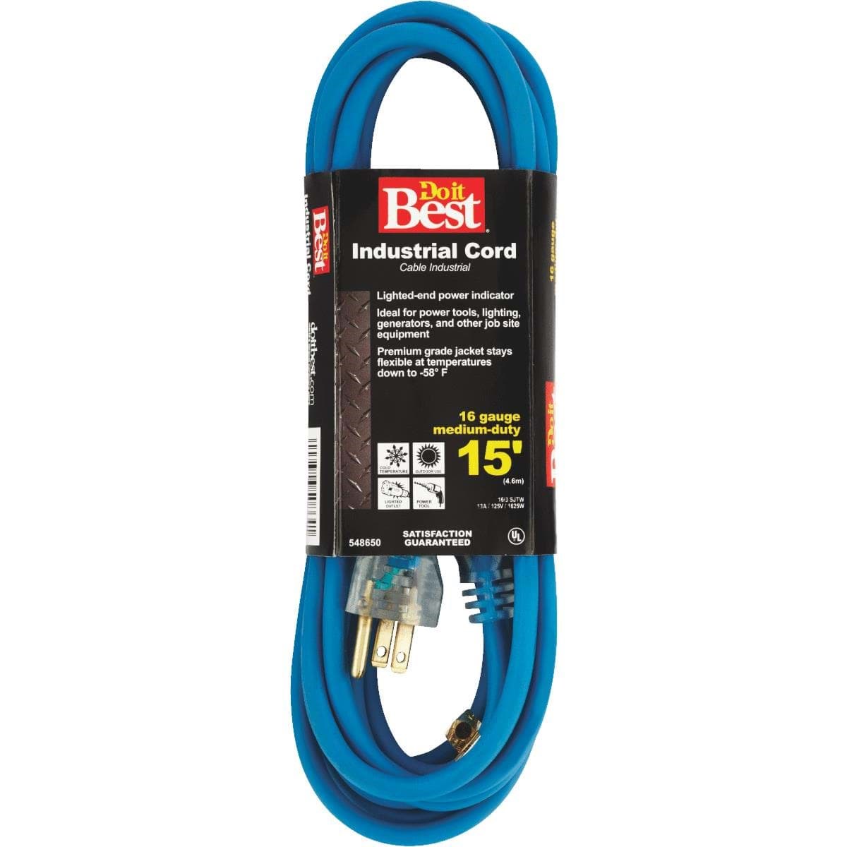 Picture of Do it Best 16/3 Industrial Outdoor Extension Cord