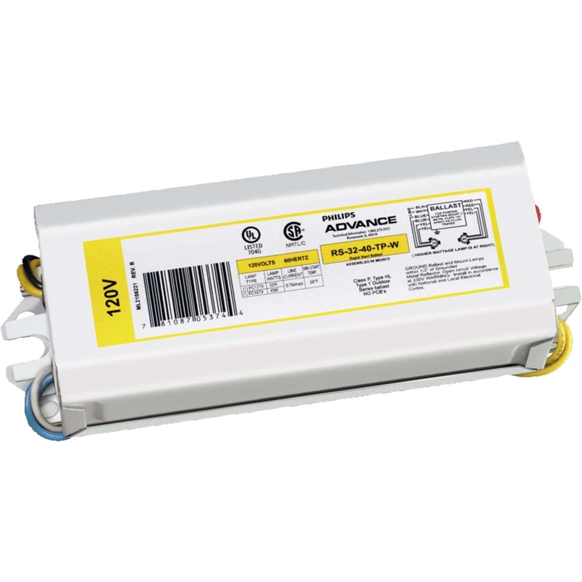 Picture of Philips TL Electromagnetic Ballast