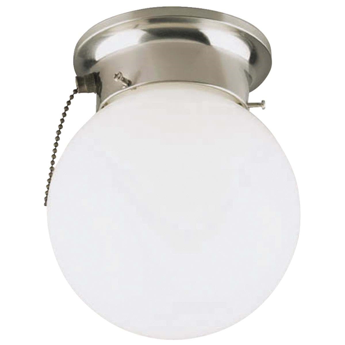 Picture of Home Impressions 6 In. Flush Mount Ceiling Light Fixture With Pull Chain