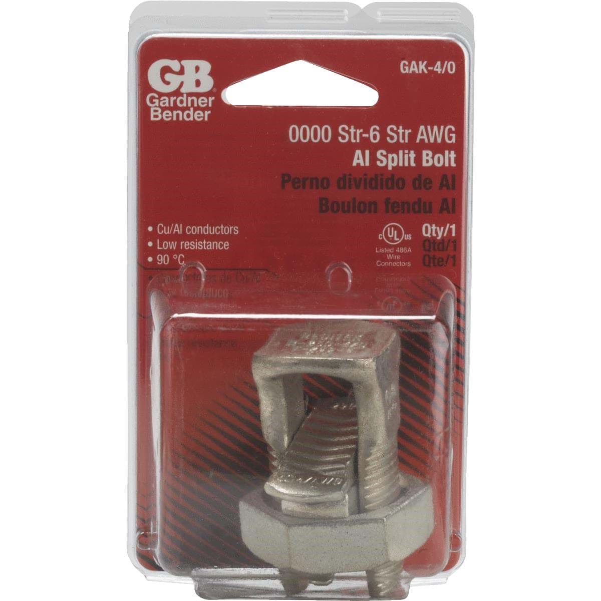 Picture of Gardner Bender Aluminum Split Bolt Connector