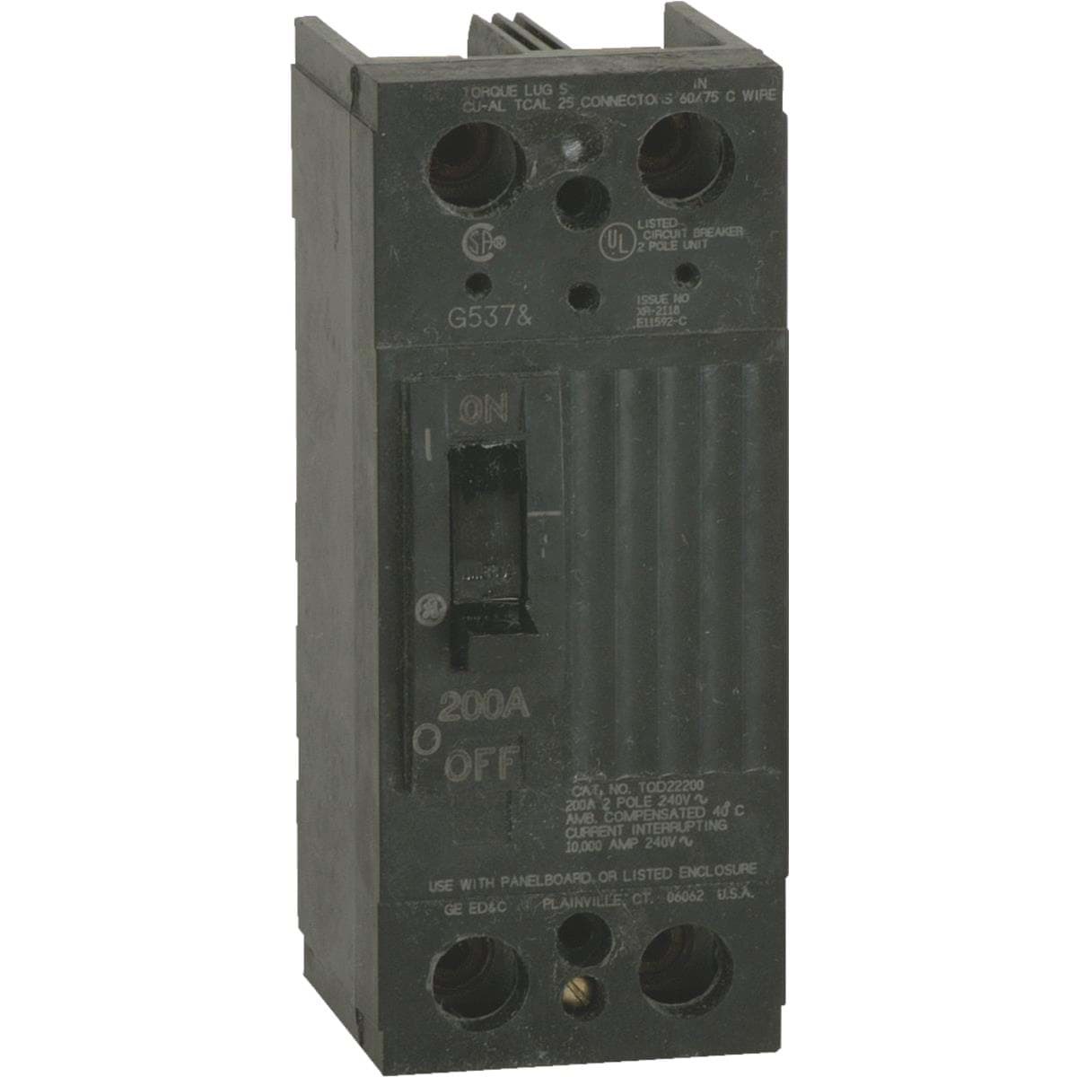 Picture of GE Main Breaker