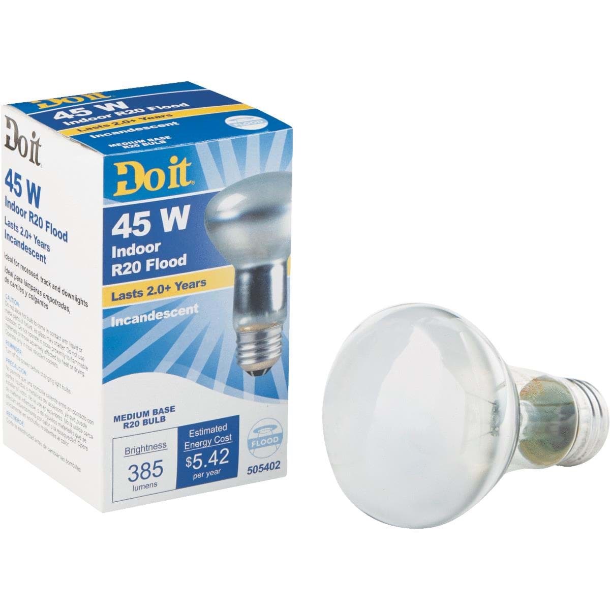 Picture of Do it R20 Reflector Incandescent Floodlight Light Bulb