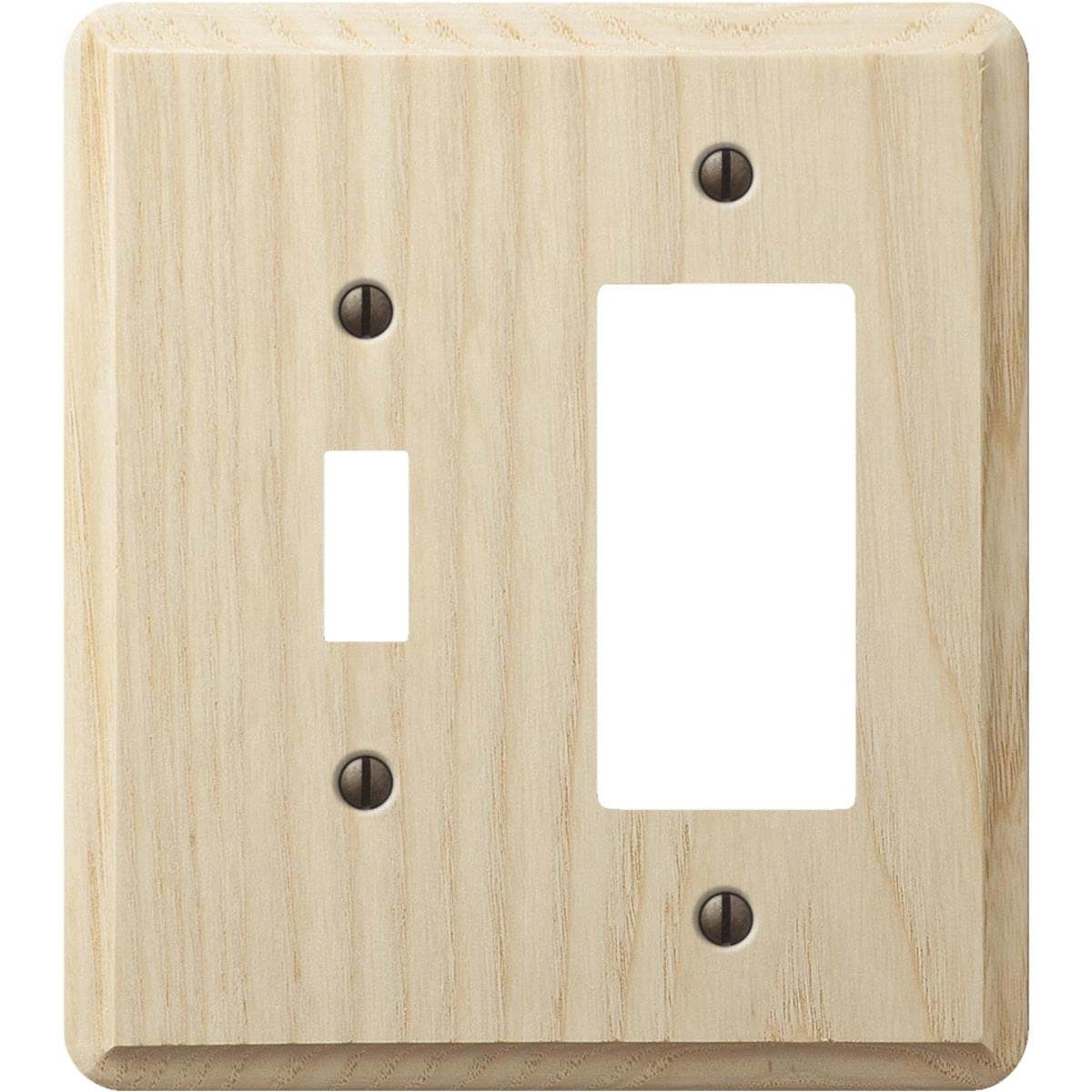 Picture of Amerelle Wood Combination Wall Plate