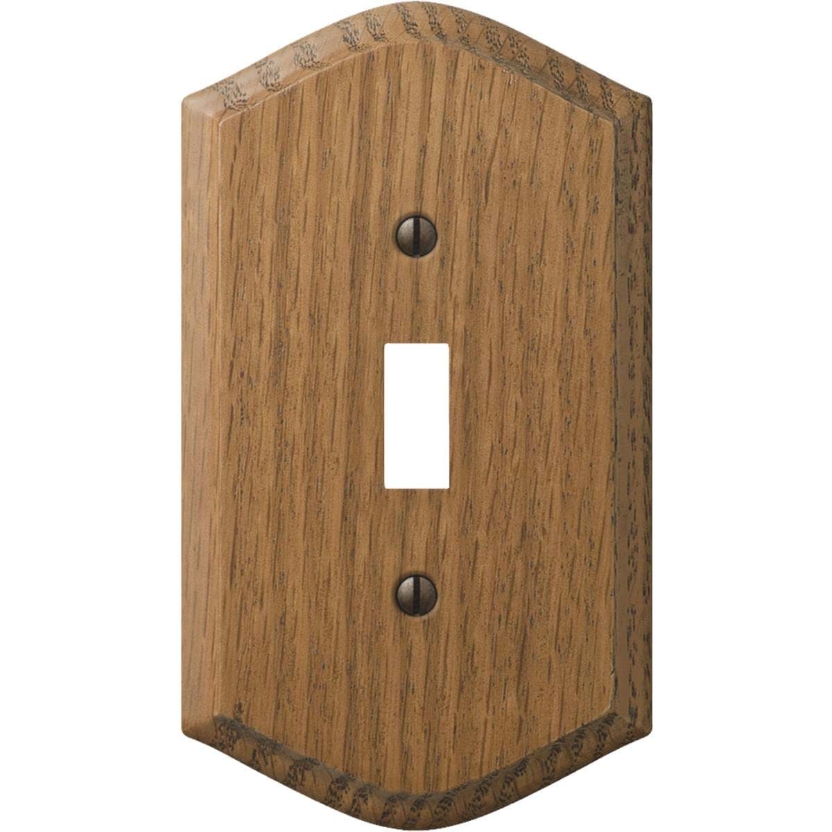 Picture of Amerelle Country Medium Oak Switch Wall Plate