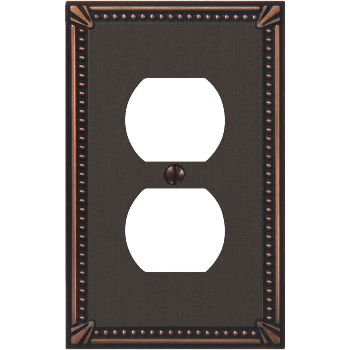 Picture of Amerelle Imperial Bead Cast Metal Outlet Wall Plate