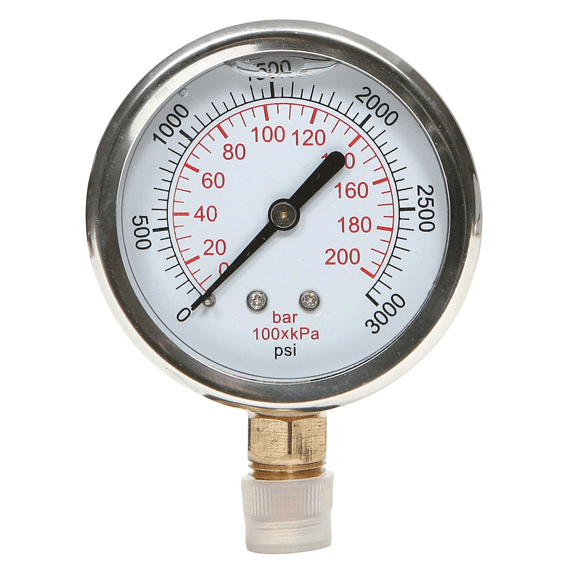 Picture of Gauge Liquid Filled 4" Steel Stainless – 3Kpsi 
