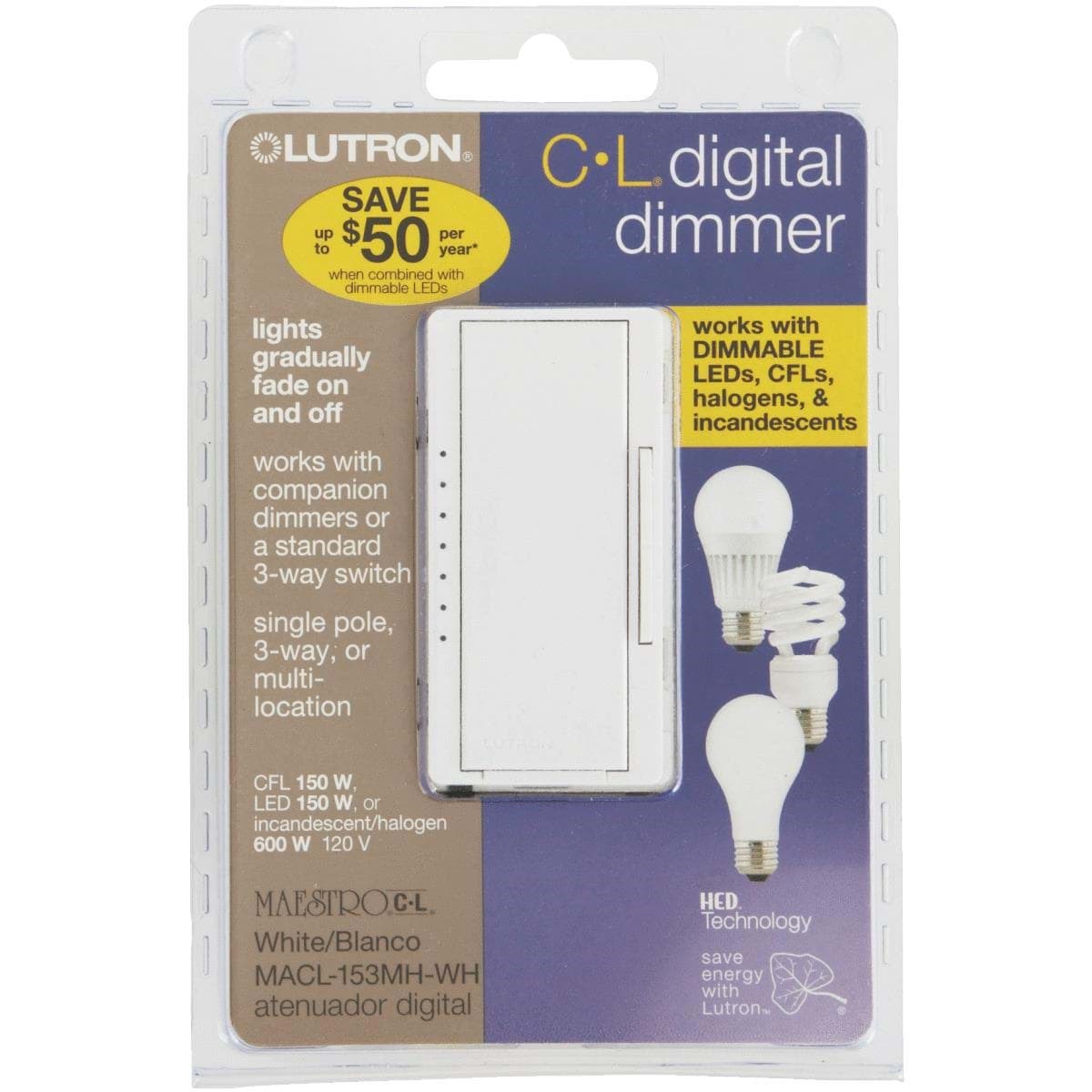Picture of Lutron Maestro Digital Slide Dimmer Switch