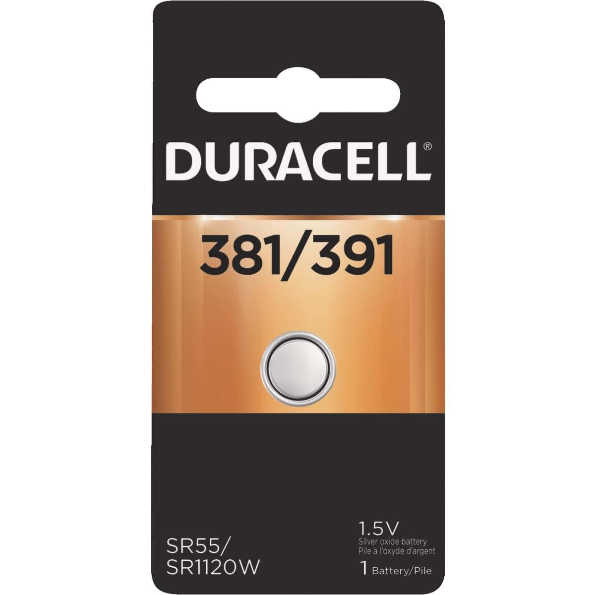Picture of Duracell 381/391 Silver Oxide Button Cell Battery
