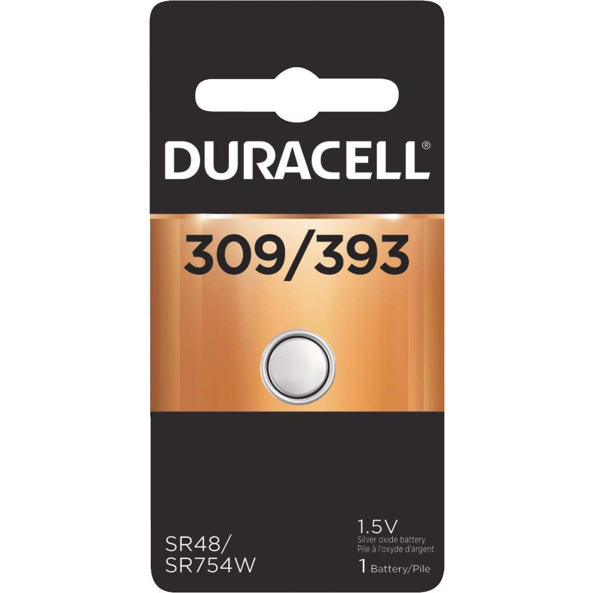 Picture of Duracell 309/393 Silver Oxide Button Cell Battery