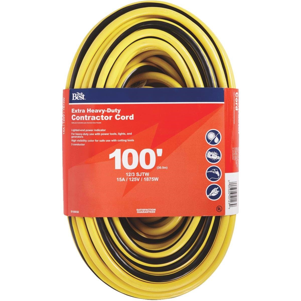 Picture of Do it Best 12/3 Extra Heavy-Duty Contractor Extension Cord