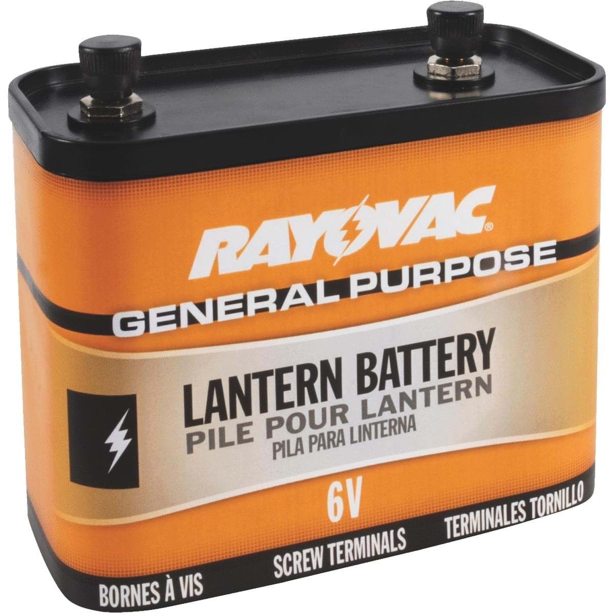 Picture of Rayovac General Purpose 6V Screw Terminal Zinc Lantern Battery