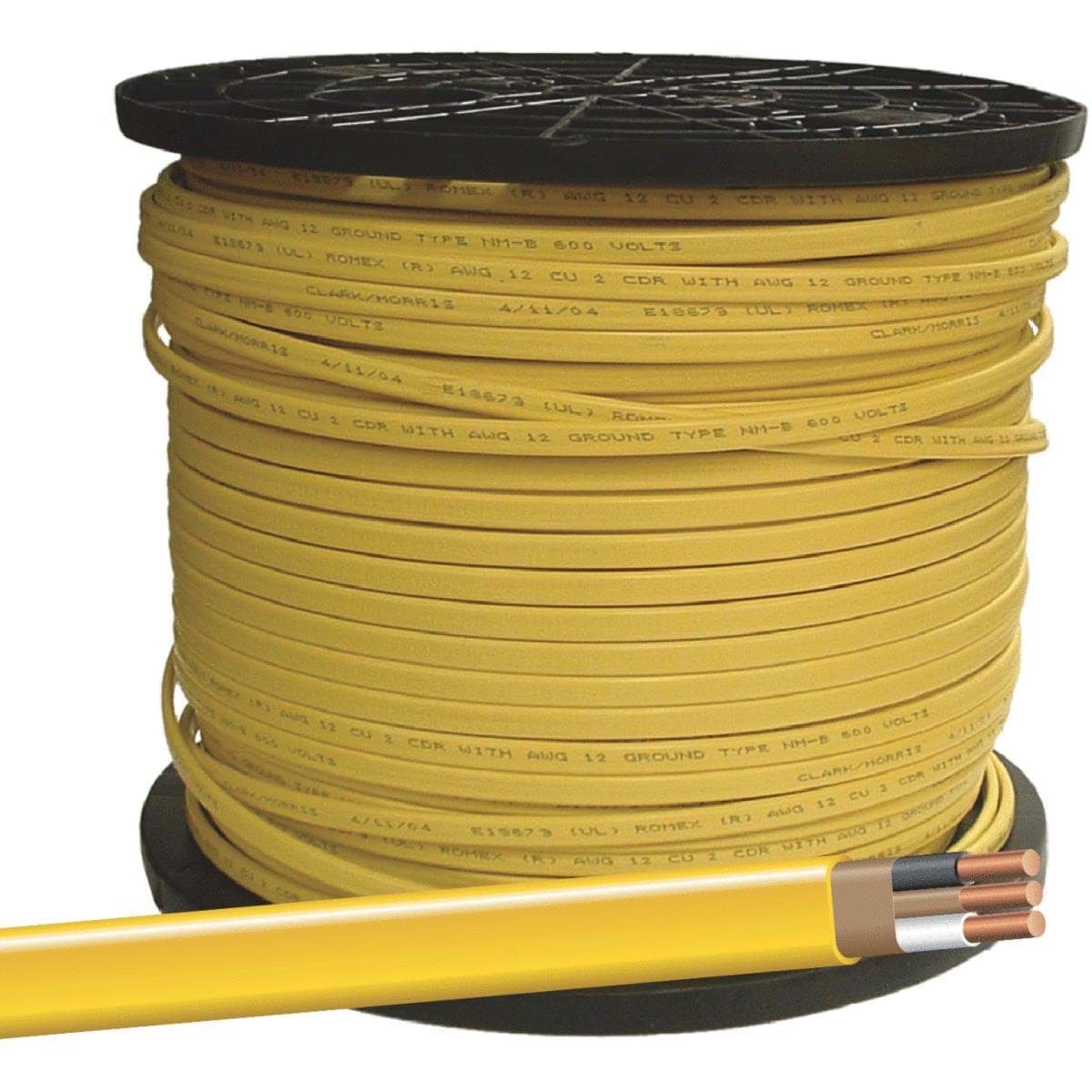Picture of Romex 12-2 NMW/G Wire