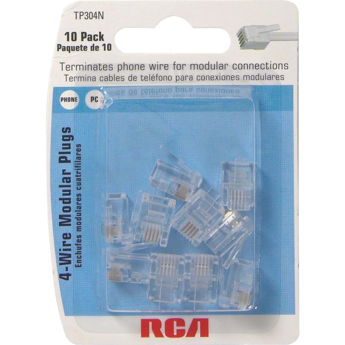 Picture of RCA Clear Modular Outlet Phone Plug