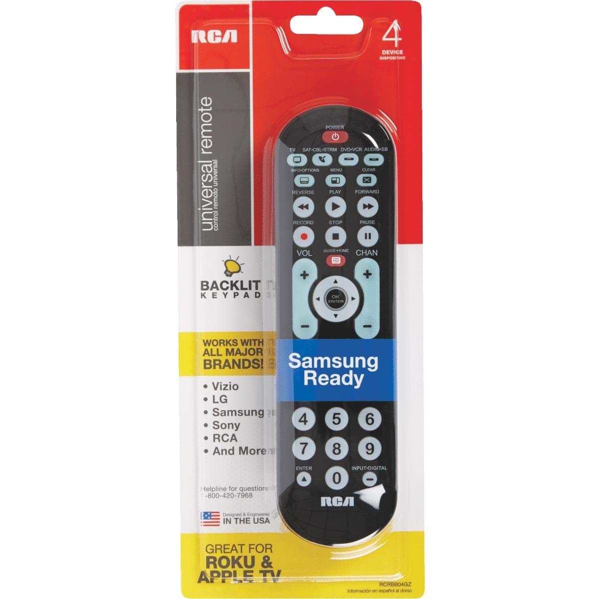 Picture of RCA 4-Device Remote Control