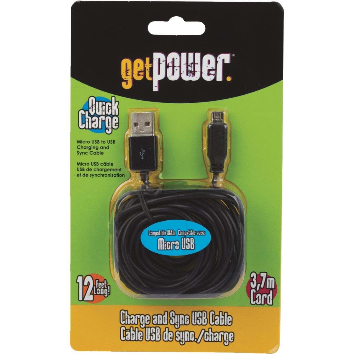 Picture of Aries 12 Ft. Micro Charging Cable