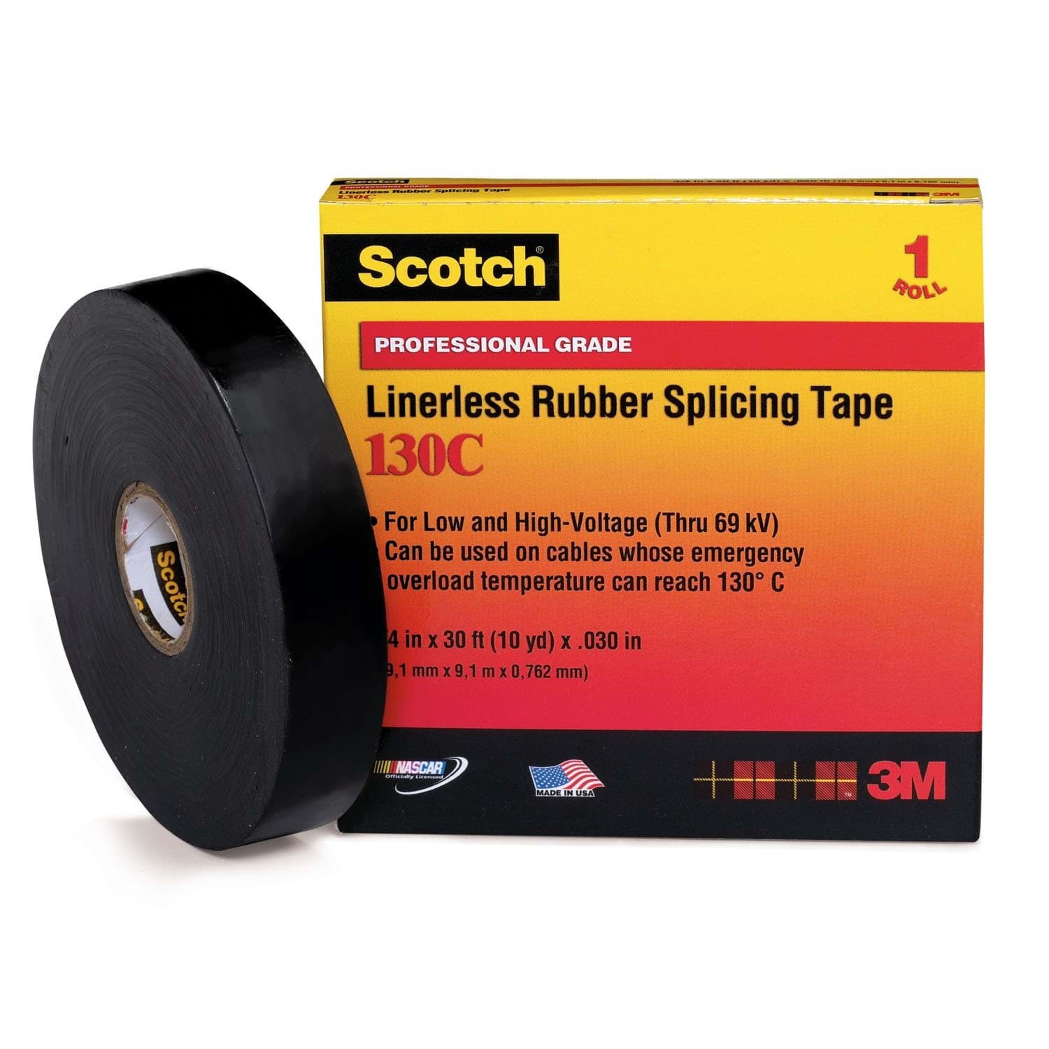 Picture of Tape Electrical 3/4" x 30’ 130 C Splicing 3M