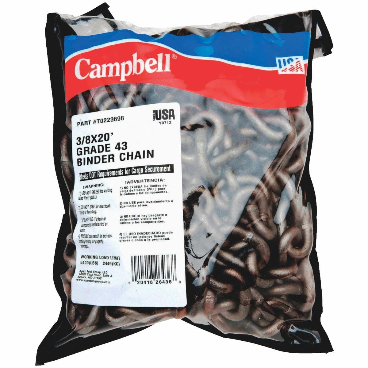 Picture of Campbell Grade 43 High Test Transport Chain