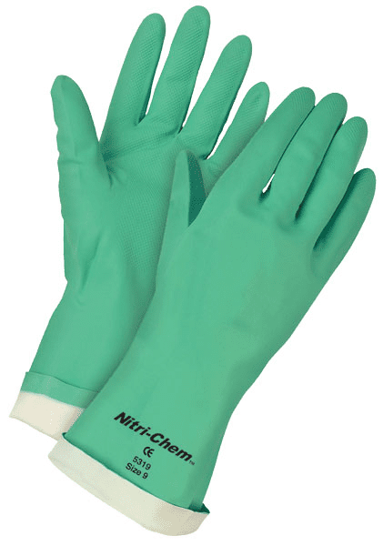 Picture of Glove Chemical Nitrile Green – L 