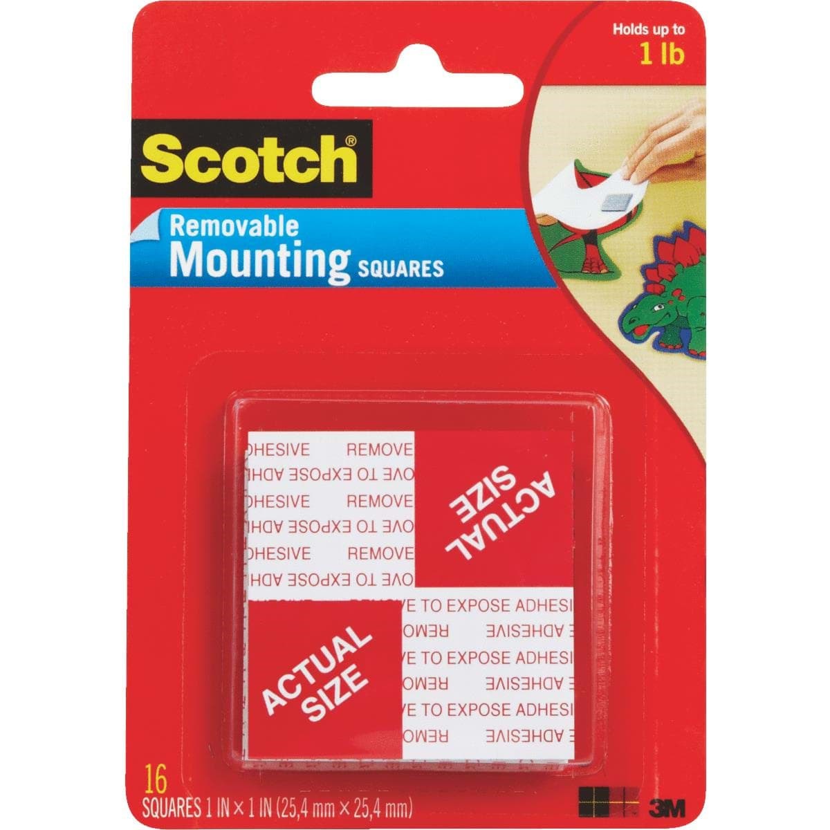 Picture of 3M Scotch Self-Adhesive Mounting Squares
