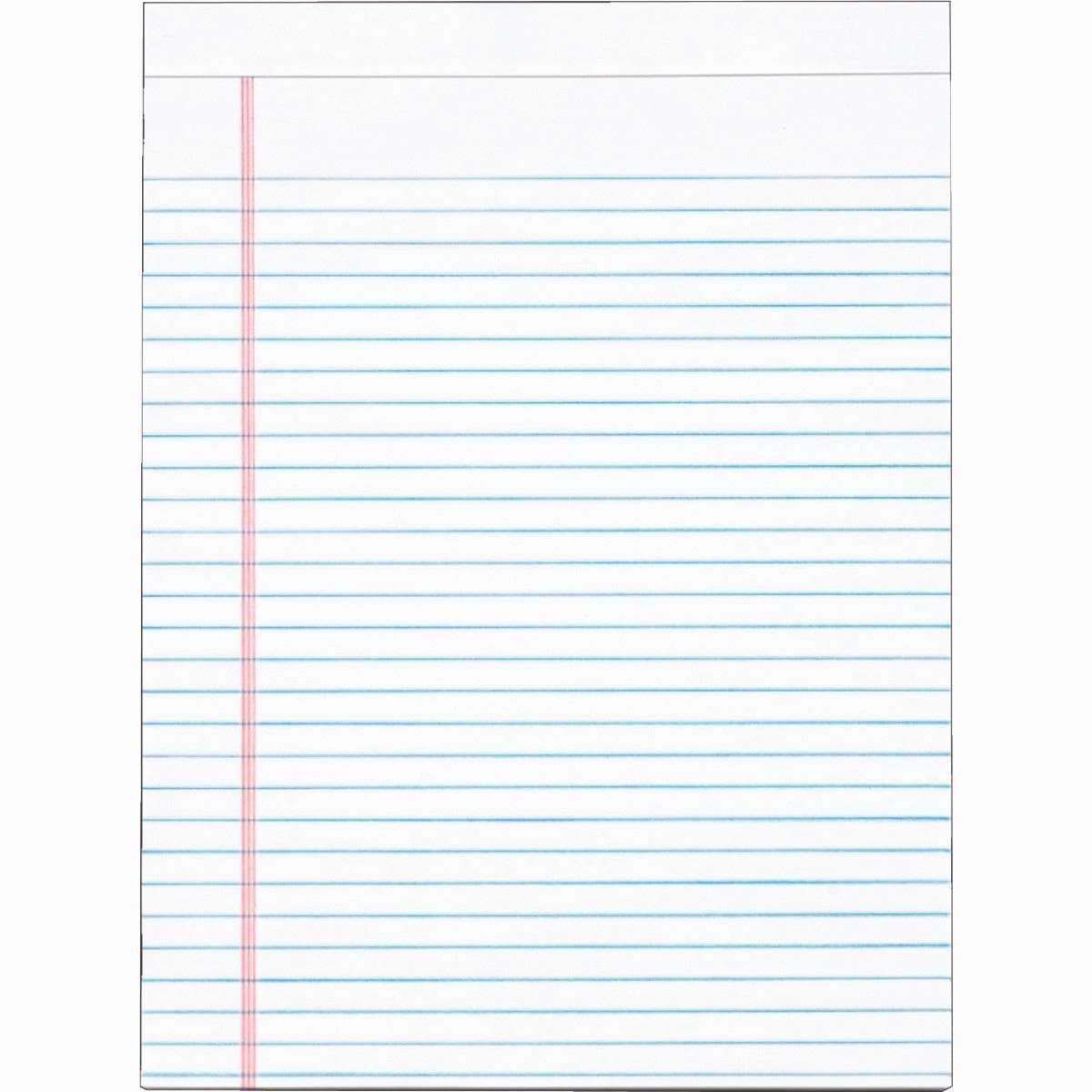 Picture of Staples White Legal Pad - 8-1/2" x 11"