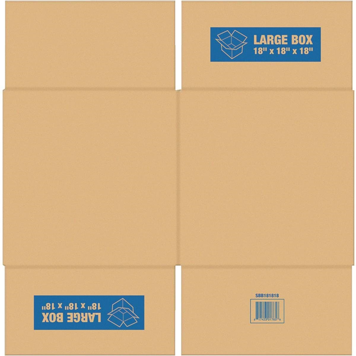 Picture of Square Built Cardboard Moving Box