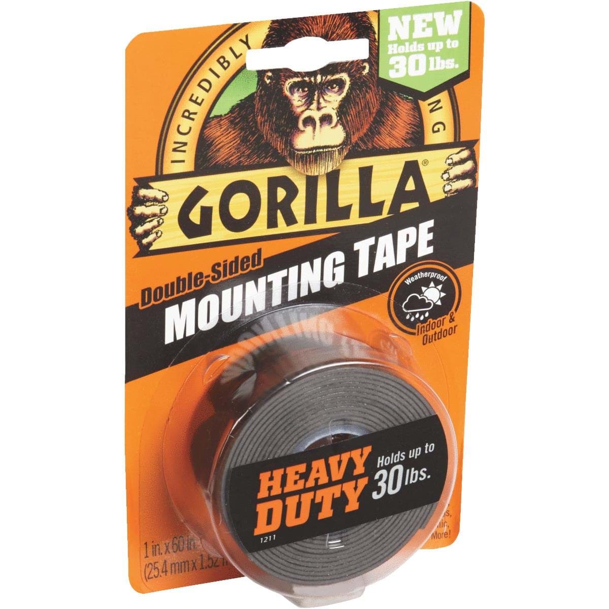 Picture of Gorilla Double-Sided Mounting Tape - Black 30lbs.