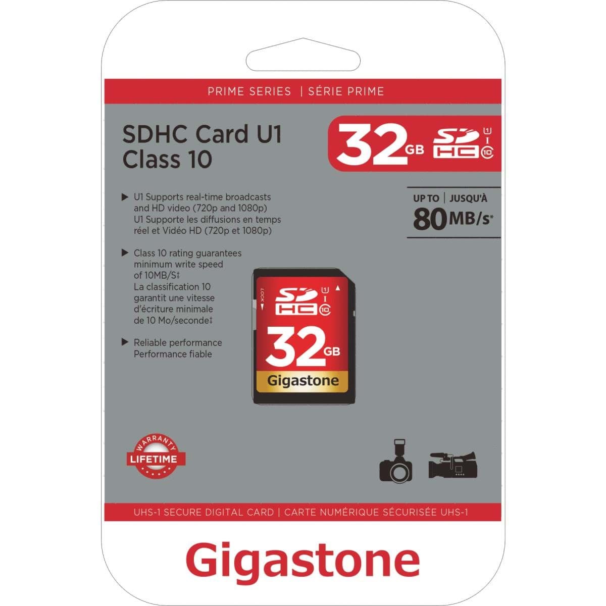 Picture of Gigastone Prime Series SDHC Card