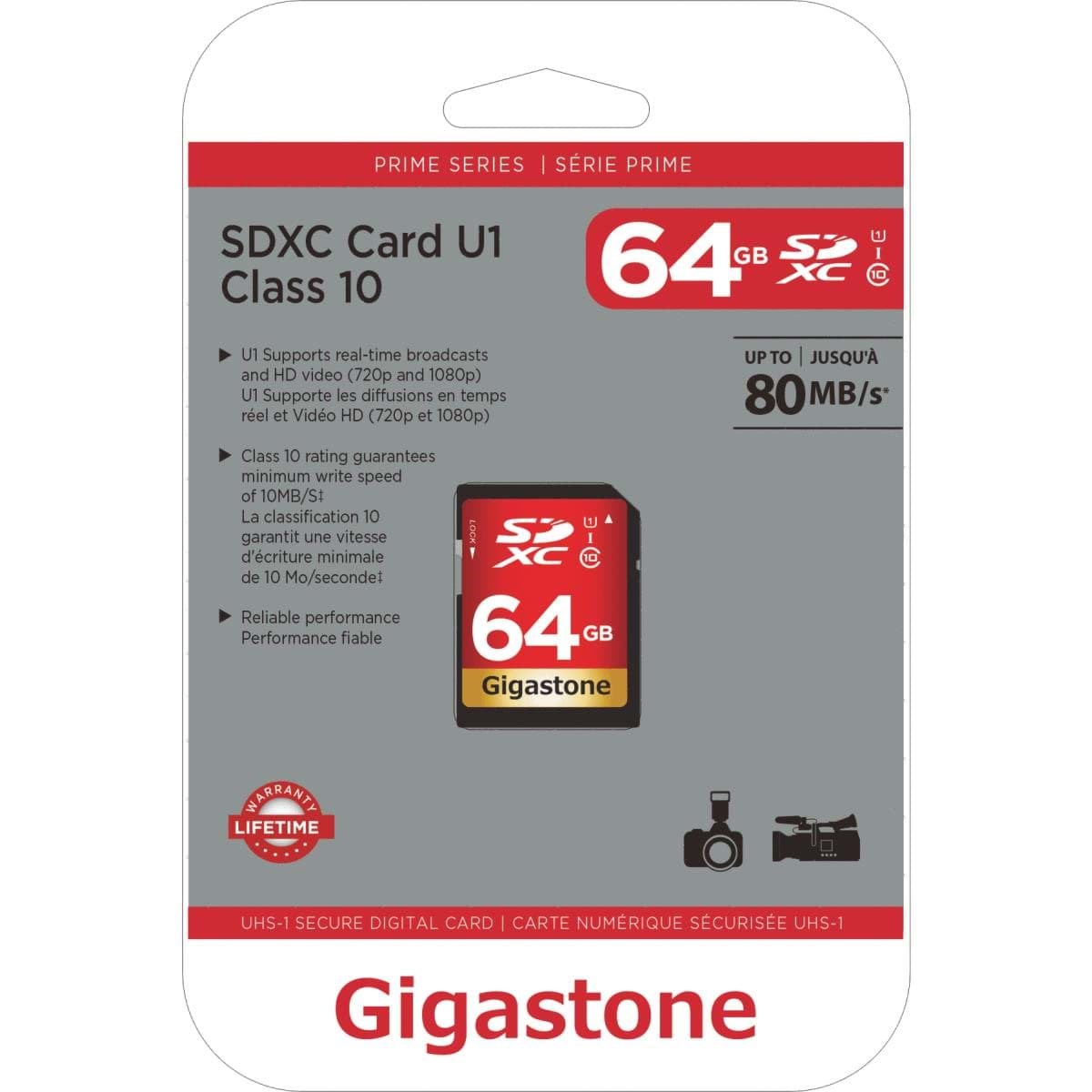 Picture of Gigastone Prime Series SDHC Card