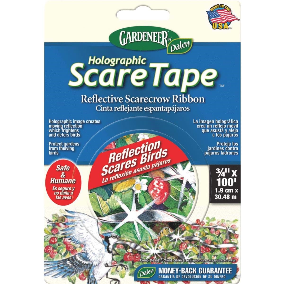 Picture of Gardeneer Holographic Scare Tape Bird Deterrent Tape