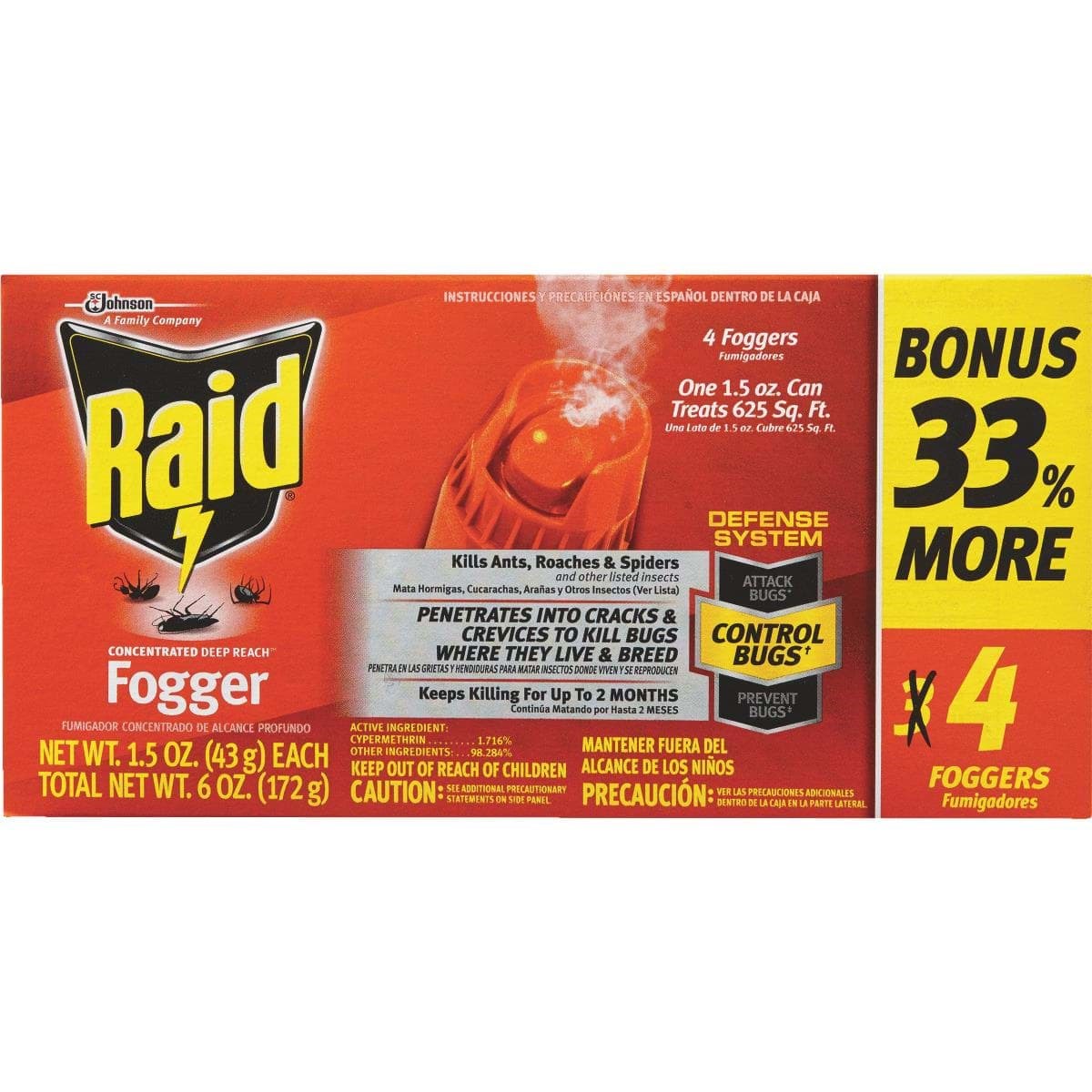 Picture of Raid Concentrated Deep Reach Indoor Insect Fogger