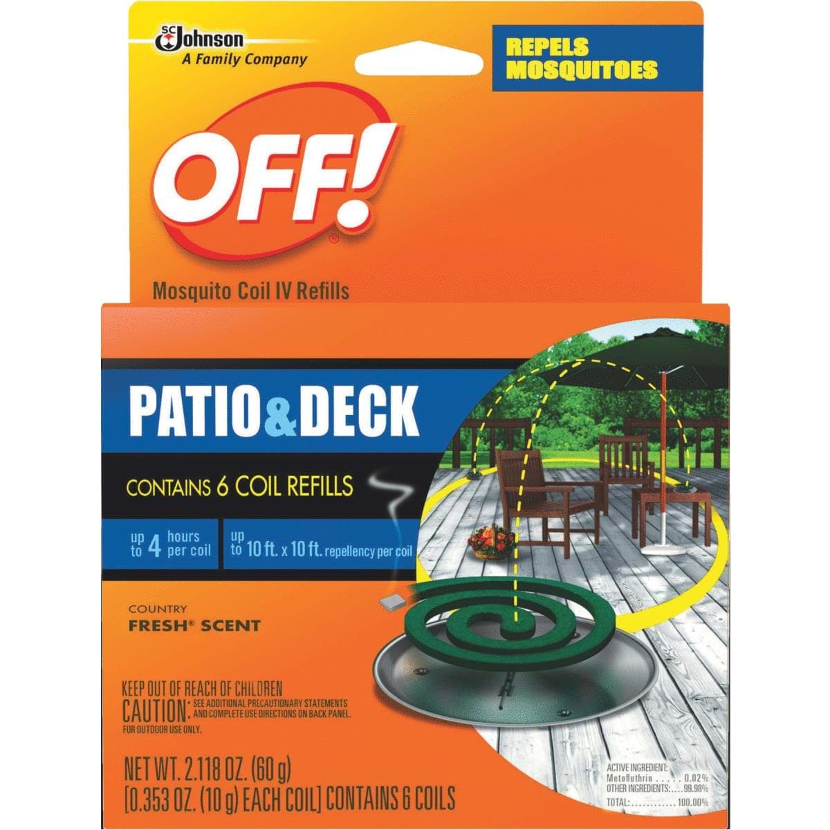 Picture of OFF! Patio & Deck Coil Mosquito Repellent Refill