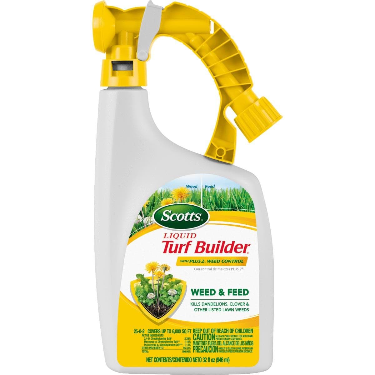 Picture of Scotts Turf Builder Liquid Lawn Fertilizer With Plus 2 Weed Killer