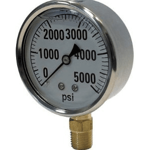 Picture of Gauge Liquid Filled 4" Steel Stainless – 5Kpsi 