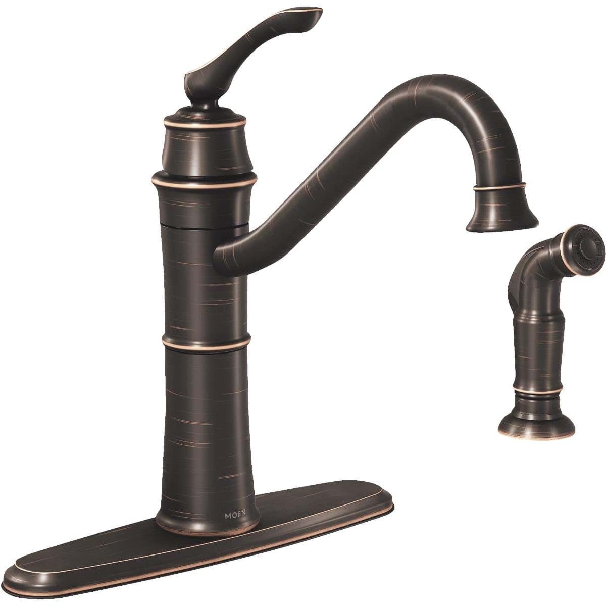Picture of Moen Wetherly Single Handle Kitchen Faucet With Side Sprayer