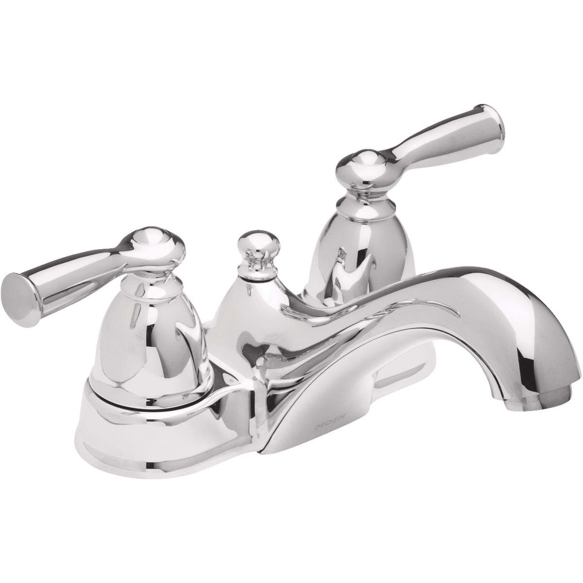 Picture of Moen Banbury 2-Lever Handle Low-Arc Bathroom Faucet With Pop-Up